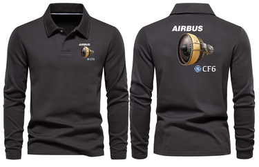 AIRBUS CF6 LONG SLEEVE POLO